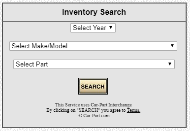 Auto Parts Search Function