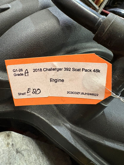 15-23 Charger Challenger 300 Scat Pack 6.4L 392 Hemi BGE ESH Non-MDS Engine 49k