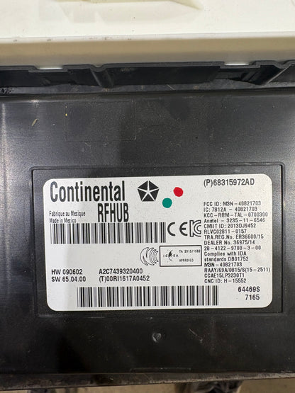 2017 Dodge Charger Scat Pack SRT PCM BCM RF-HUB Package OEM