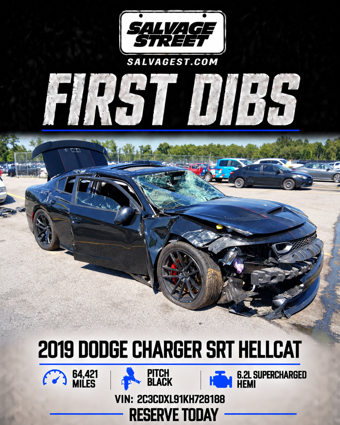 Reservation for Engine Bay Parts Package from 2019 Charger Hellcat 8188