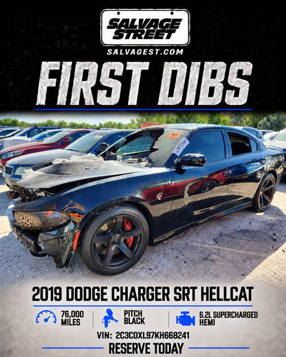 Reservation for Dash Cluster from 2019 Charger Hellcat
