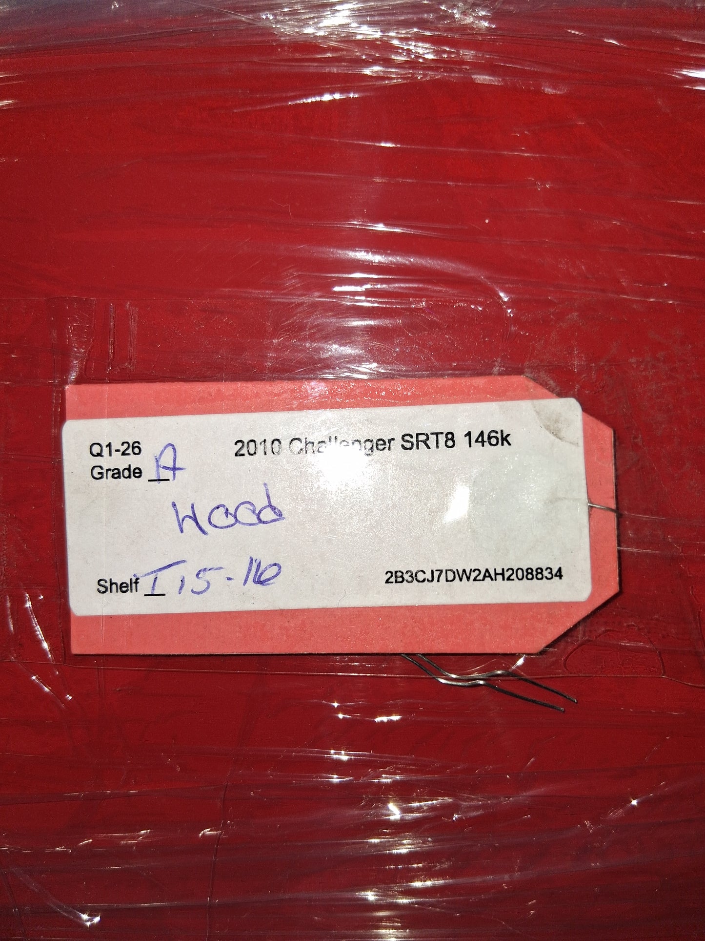 2008-2014 Dodge Challenger SRT8 Front Hood Panel Assembly OEM Dual Vent