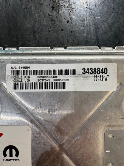 2017 Dodge Charger Scat Pack SRT PCM BCM RF-HUB Package OEM