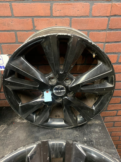 11-13 Jeep Grand Cherokee Dodge Durango 5 Spoke Black OEM Wheel 20 Rim Curb Rash