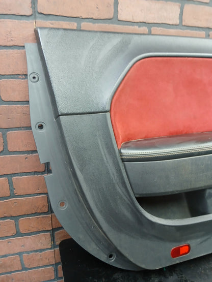13 Dodge Challenger SRT8 Driver LH Side Interior Door Panel Red/Black 1XF771RRAB