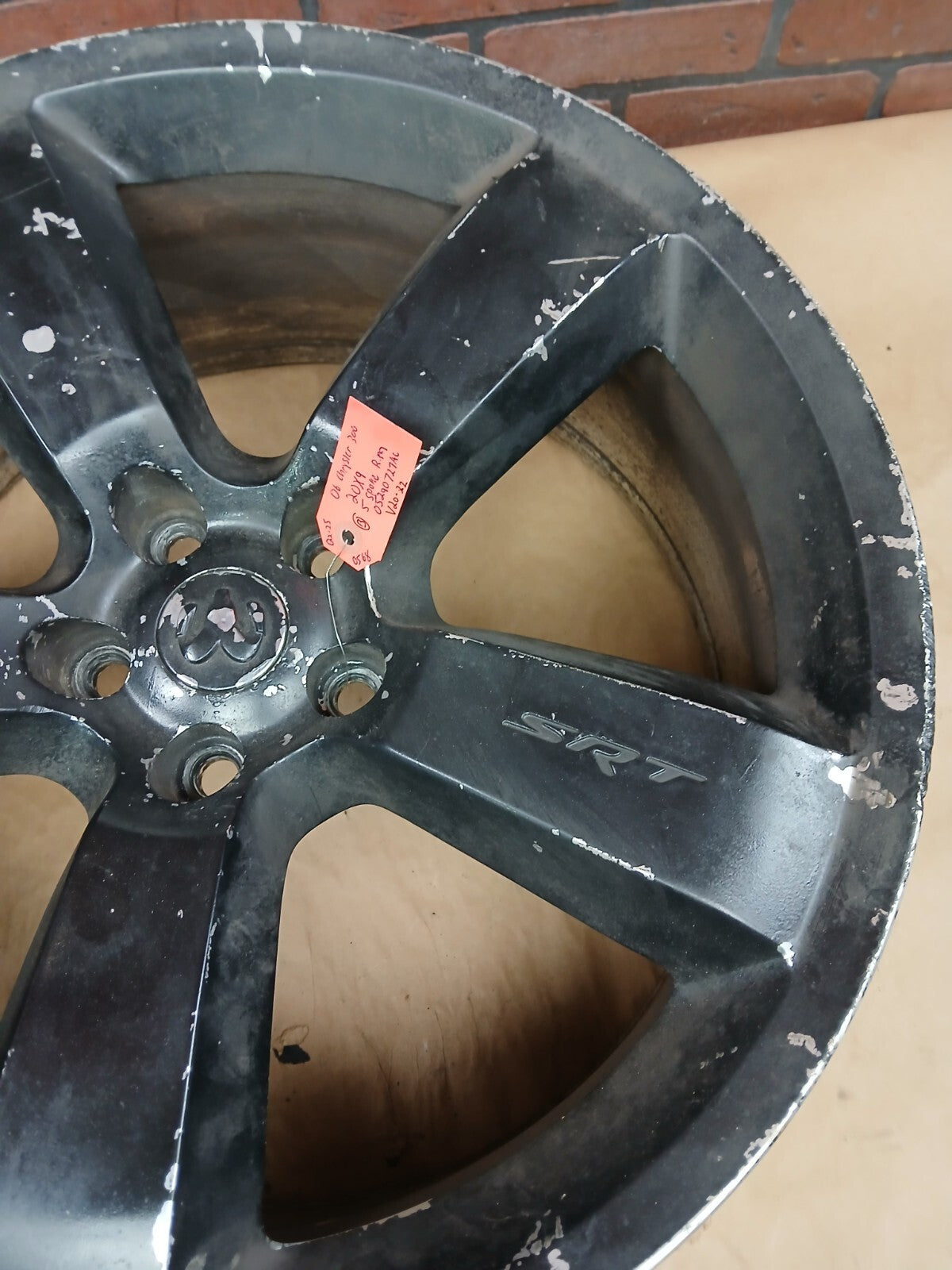 06-08 Dodge Charger Magnum SRT OEM Wheel Rim 20x9 20" 5 Spoke 05290727AC