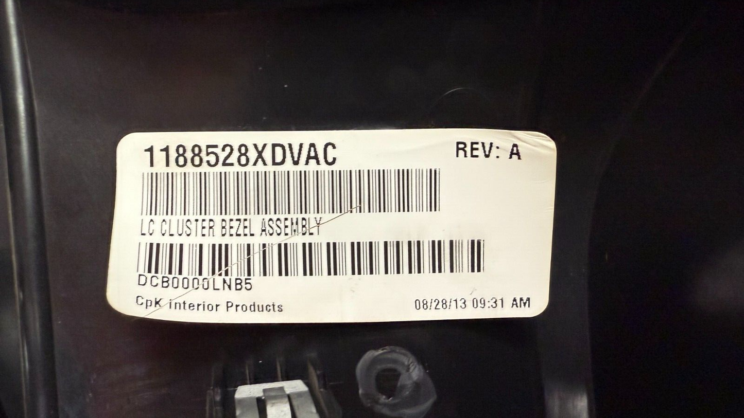 2008-2014 Dodge Challenger Speedometer Gauge Cluster Bezel Trim 1188528xdvac