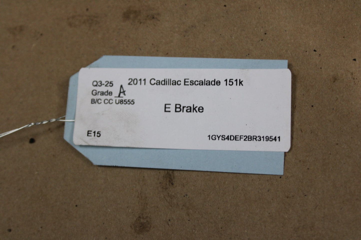 2009-2014 Cadillac Escalade Emergency E Parking Brake Pedal Assembly