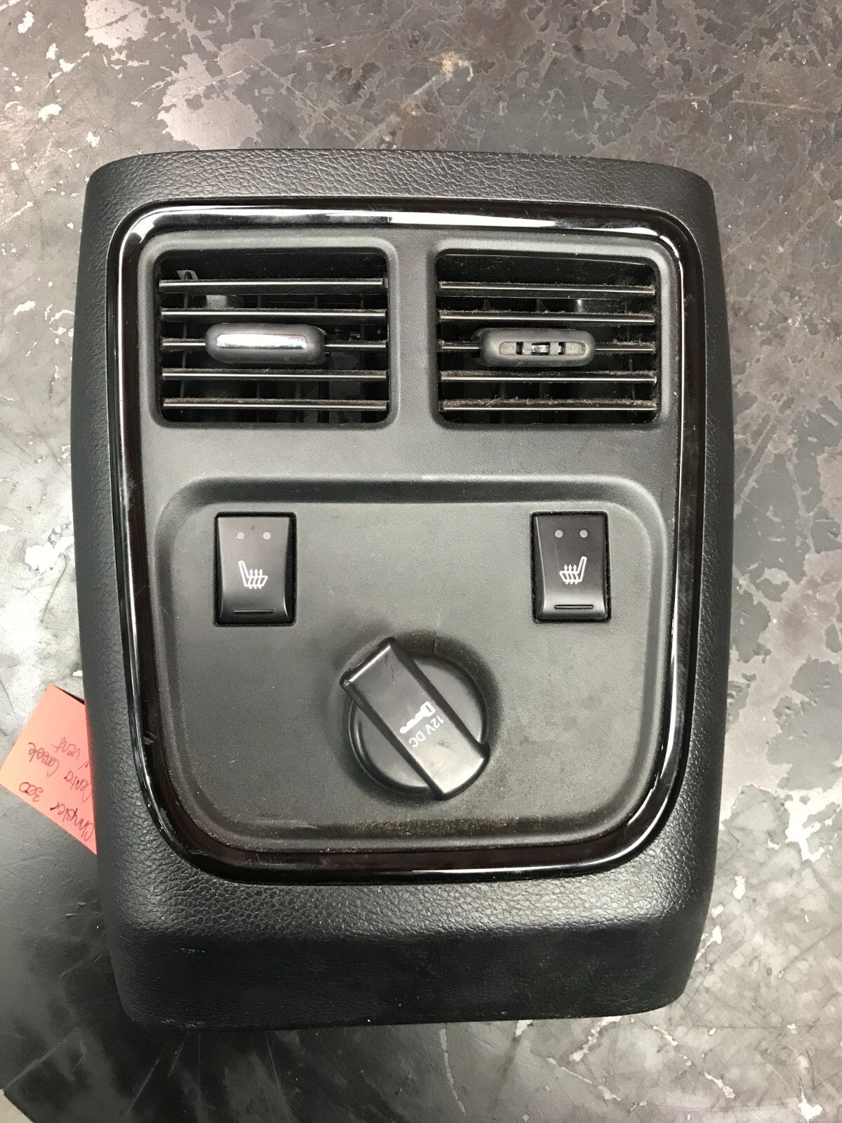 2012-2014 Chrysler 300 Rear Center Console Panel w/ Vents & Heated Seat Switch