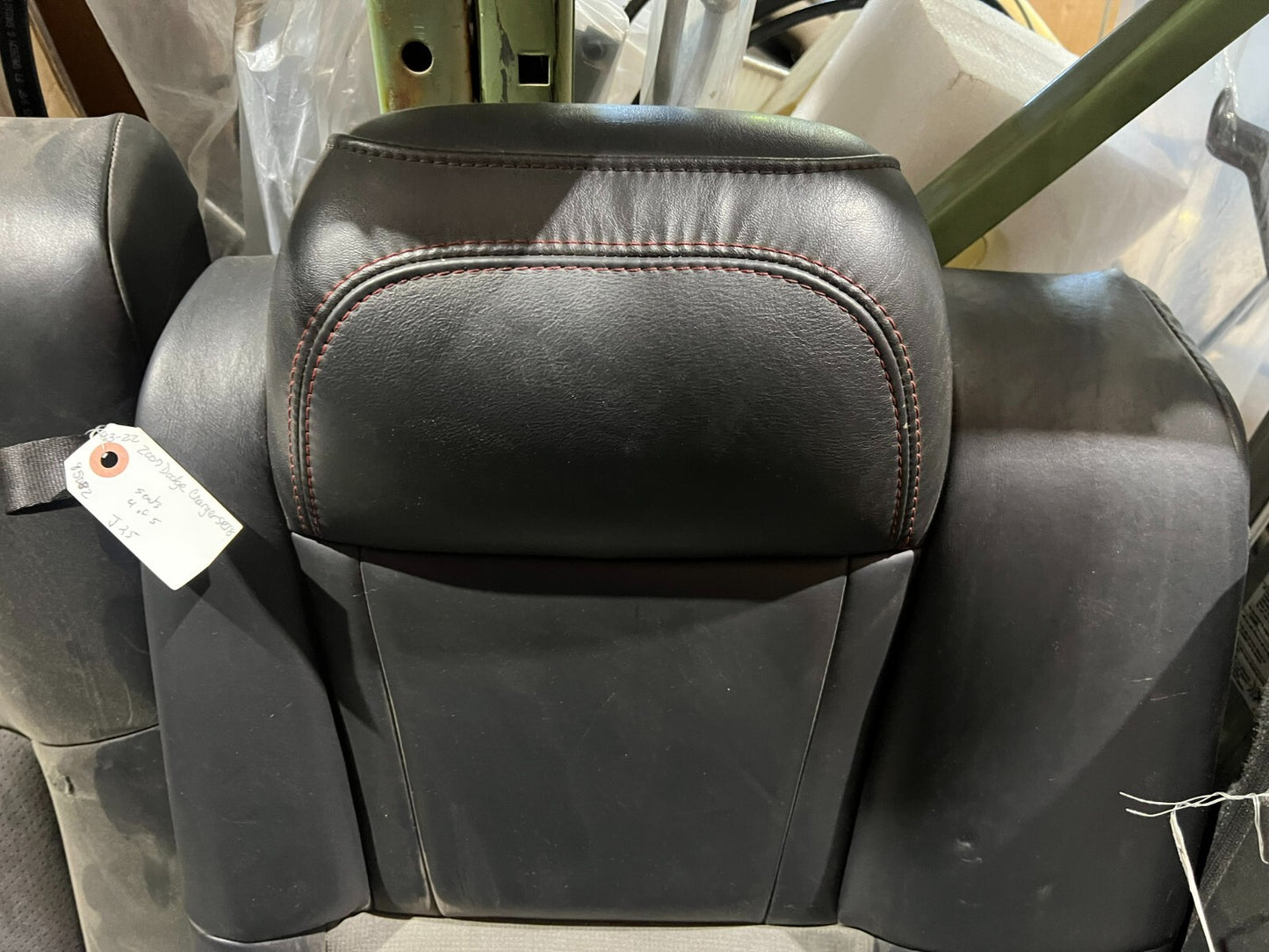 2006-2010 DODGE CHARGER SRT8 REAR PASSENGER SEAT CUSHION BACKREST LEATHER OEM