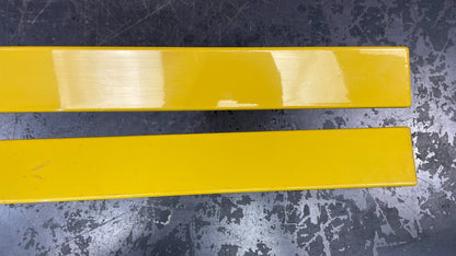 2003-2005 Dodge Neon SRT-4 Rear L+R Lower Door Trim Molding Applique Pair Yellow