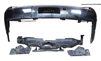 07-14 Cadillac Escalade Platinum Rear Bumper Cover Assembly Black Park Assist