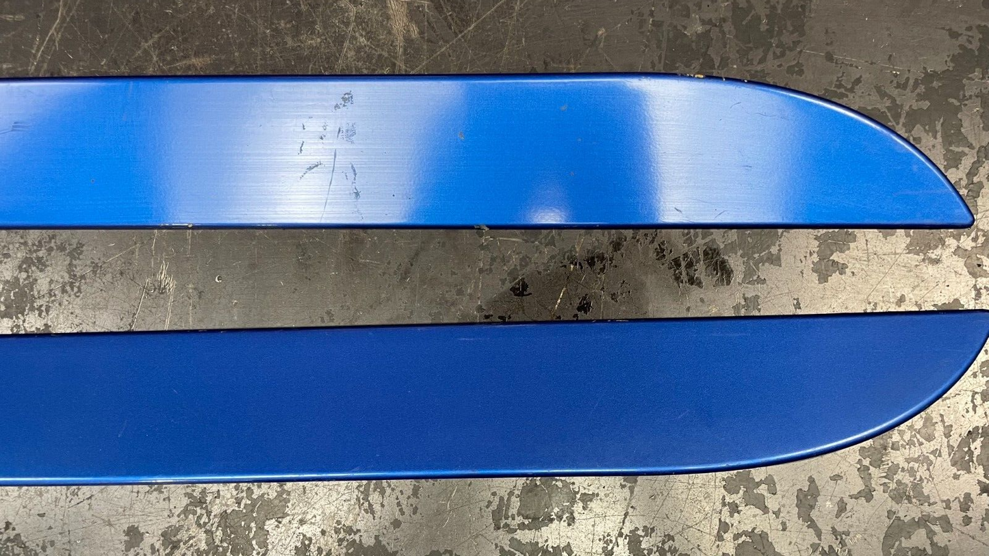 2003-2005 Dodge Neon SRT-4 Rear L+R Lower Door Trim Molding Applique Pair Blue