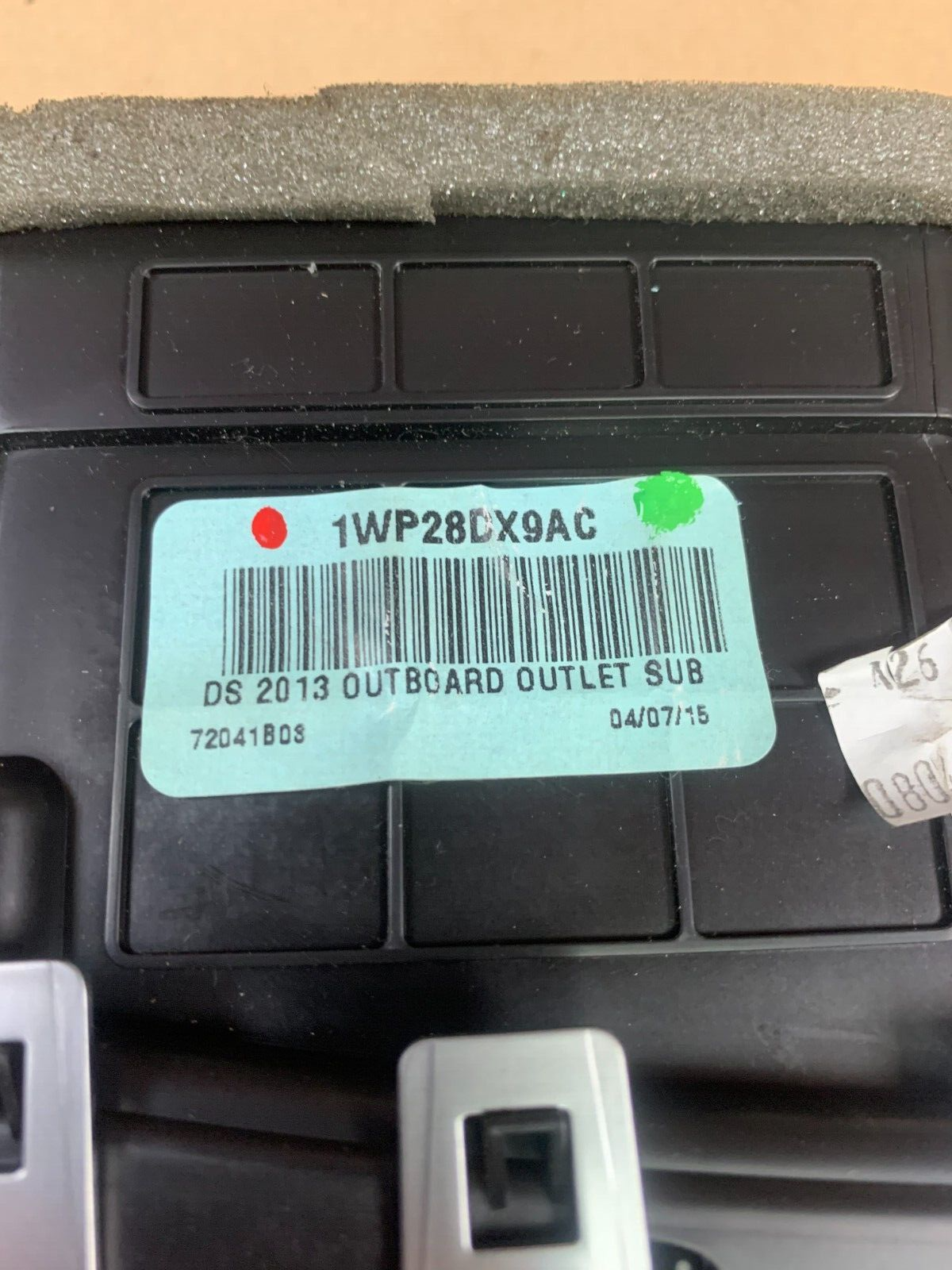 2013-2024 DODGE RAM 1500 LEFT SIDE HEADLIGHT SWITCH AND VENT 1WP28DX9AF OEM