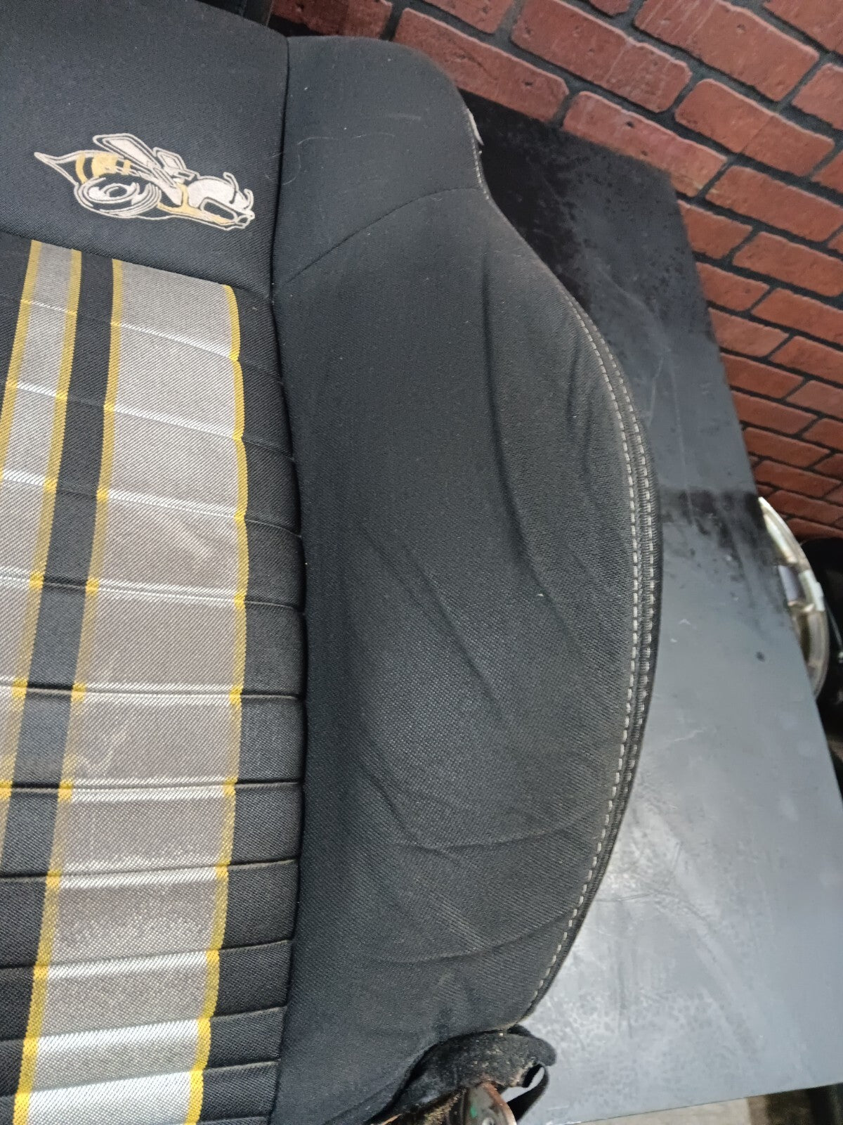 2012-2014 Dodge Charger SRT8 Super Bee OEM Cloth Driver Seat Back & Headrest