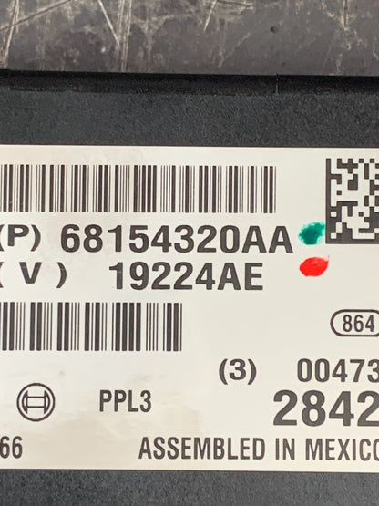 2013-2014 DODGE CHALLENGER DRIVER PARKING ASSIST CONTROL MODULE 68154320AA OEM