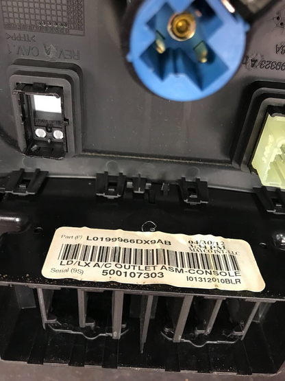 2012-2014 Chrysler 300 Rear Center Console Panel w/ Vents & Heated Seat Switch