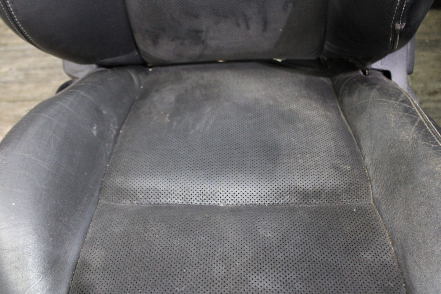 2008-2014 DODGE CHALLENGER SRT8 COMPLETE INTERIOR SEAT SET BLACK LEATHER SUEDE