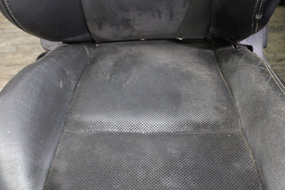 2008-2014 DODGE CHALLENGER SRT8 COMPLETE INTERIOR SEAT SET BLACK LEATHER SUEDE