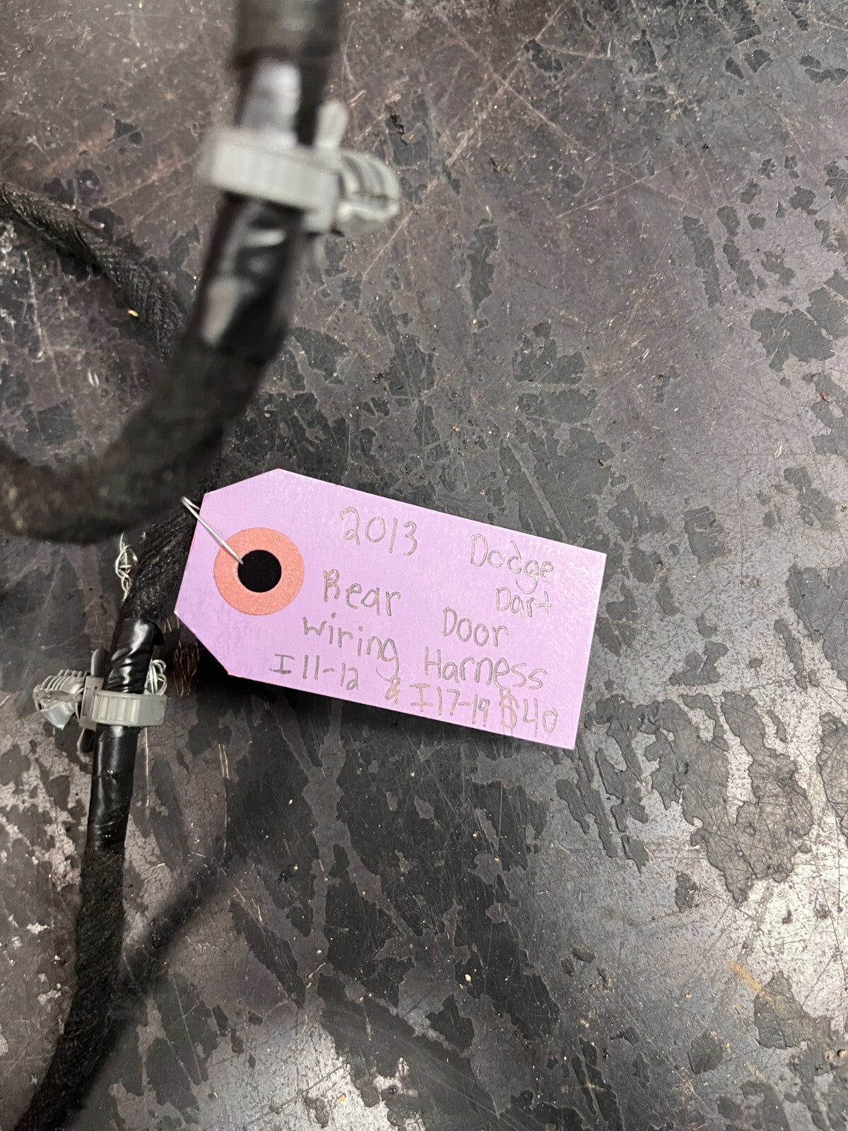 2013 Dodge Dart Rear Door Wire Wiring Harness Assembly OEM 68197731AA