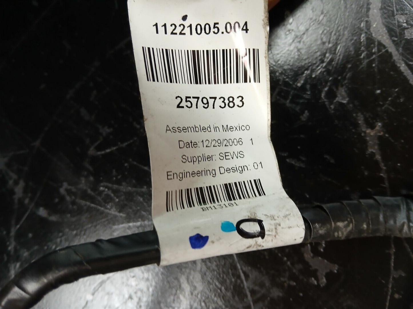 2007 Pontiac Solstice Blower Motor Resistor Wire Wiring Harness 25797383
