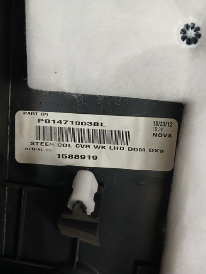 11-13 Jeep Grand Cherokee Lower Steering Column Kick Knee Panel 01471003bl