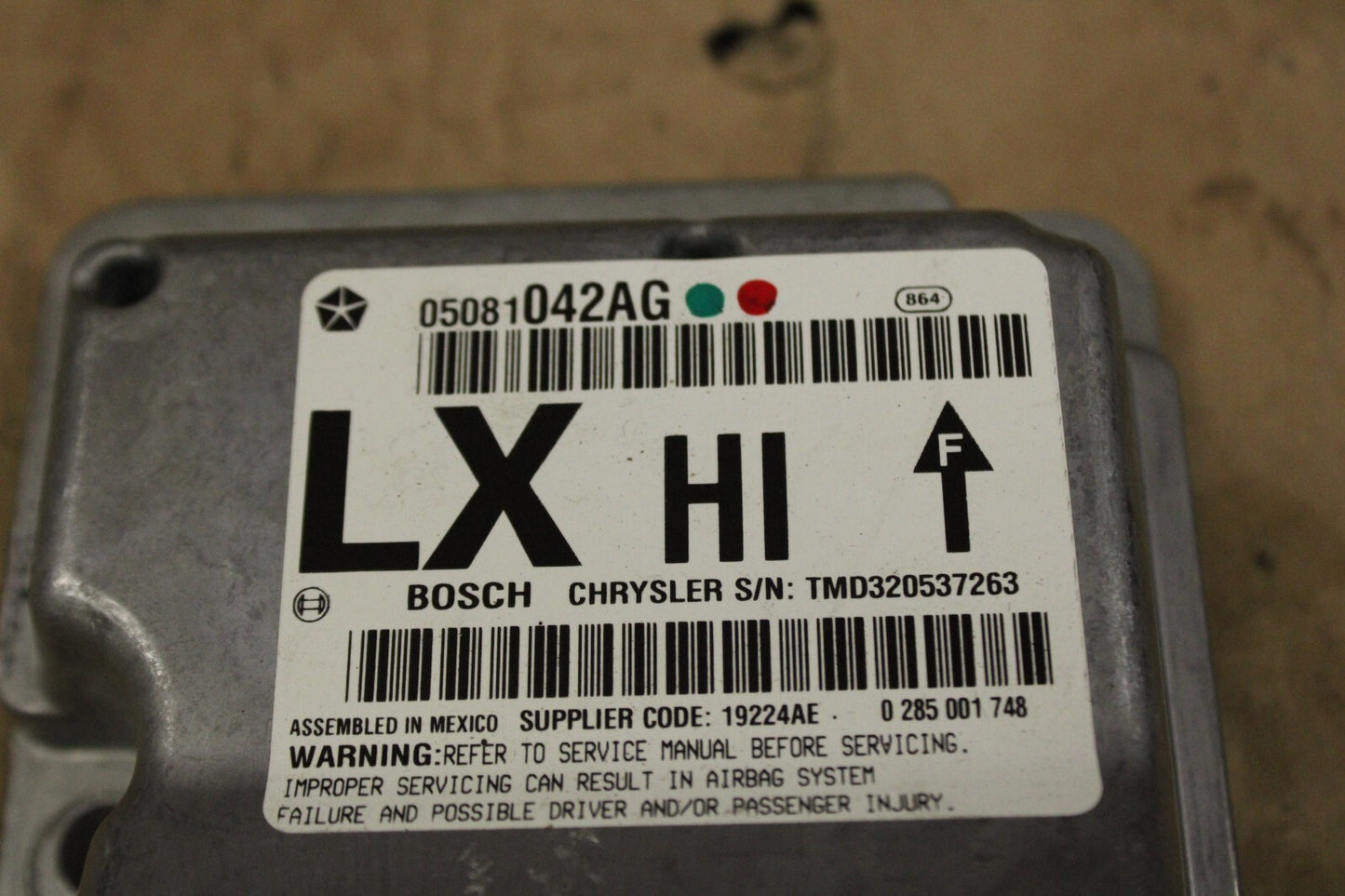 2005-2007 Chrysler 300 Dodge Occupant Restraint Control Module 05081042AG OEM
