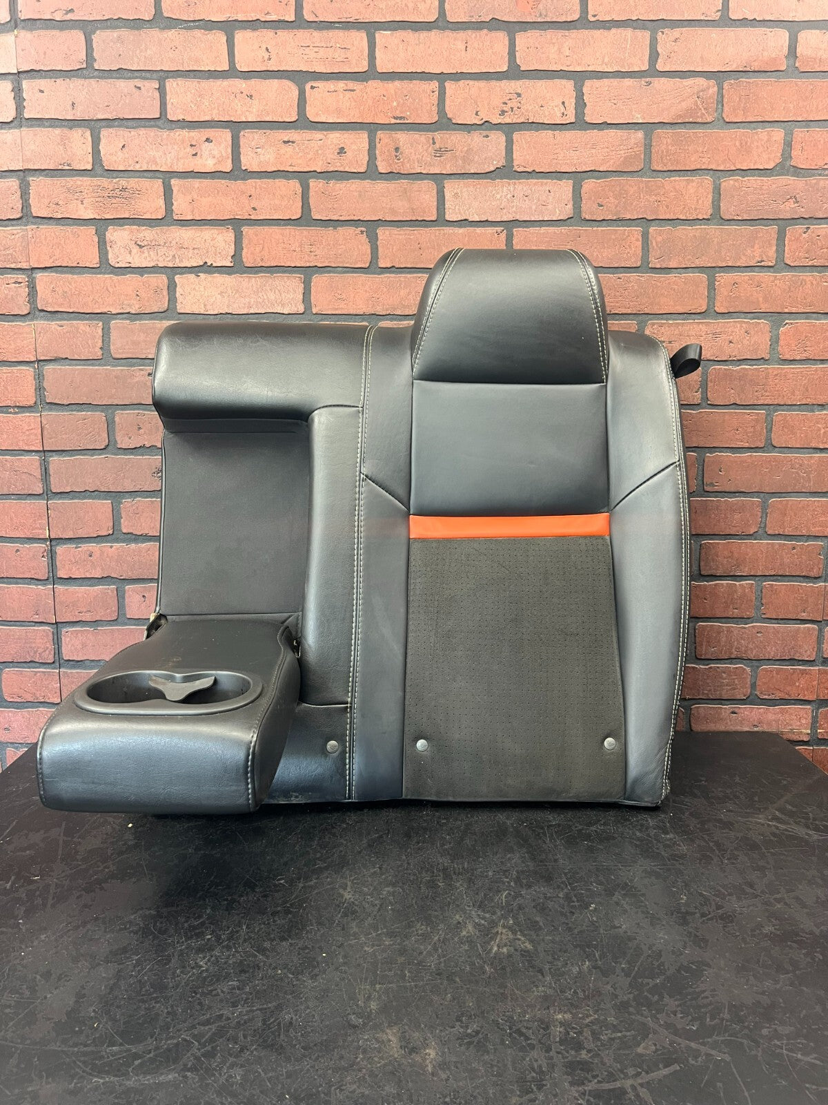 2008-2014 Dodge Challenger ORANGE Stripe SRT8 OEM Left Rear Back Seat Armrest