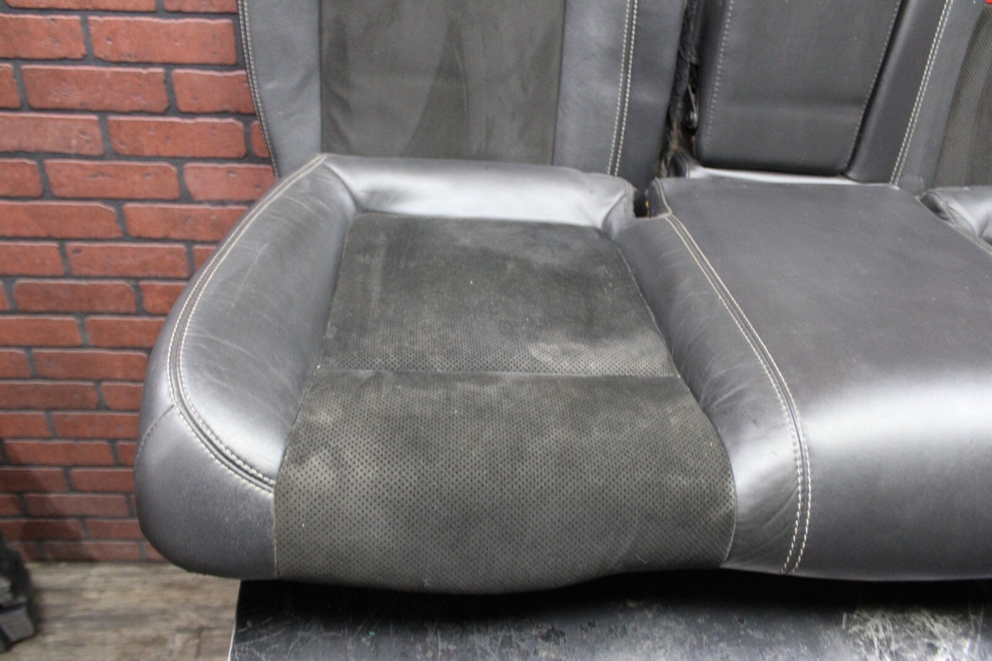 2008-2014 DODGE CHALLENGER SRT8 COMPLETE INTERIOR SEAT SET BLACK LEATHER SUEDE