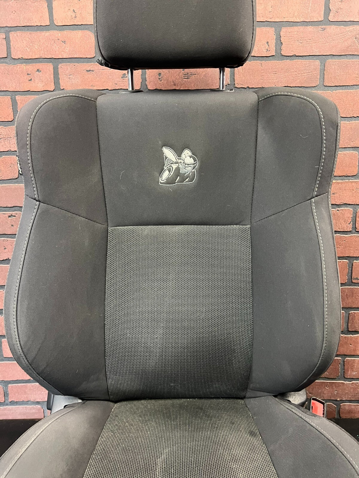 2015-21 SRT CHALLENGER Scat Pack Bee Black Cloth Heated Passenger Seat Front