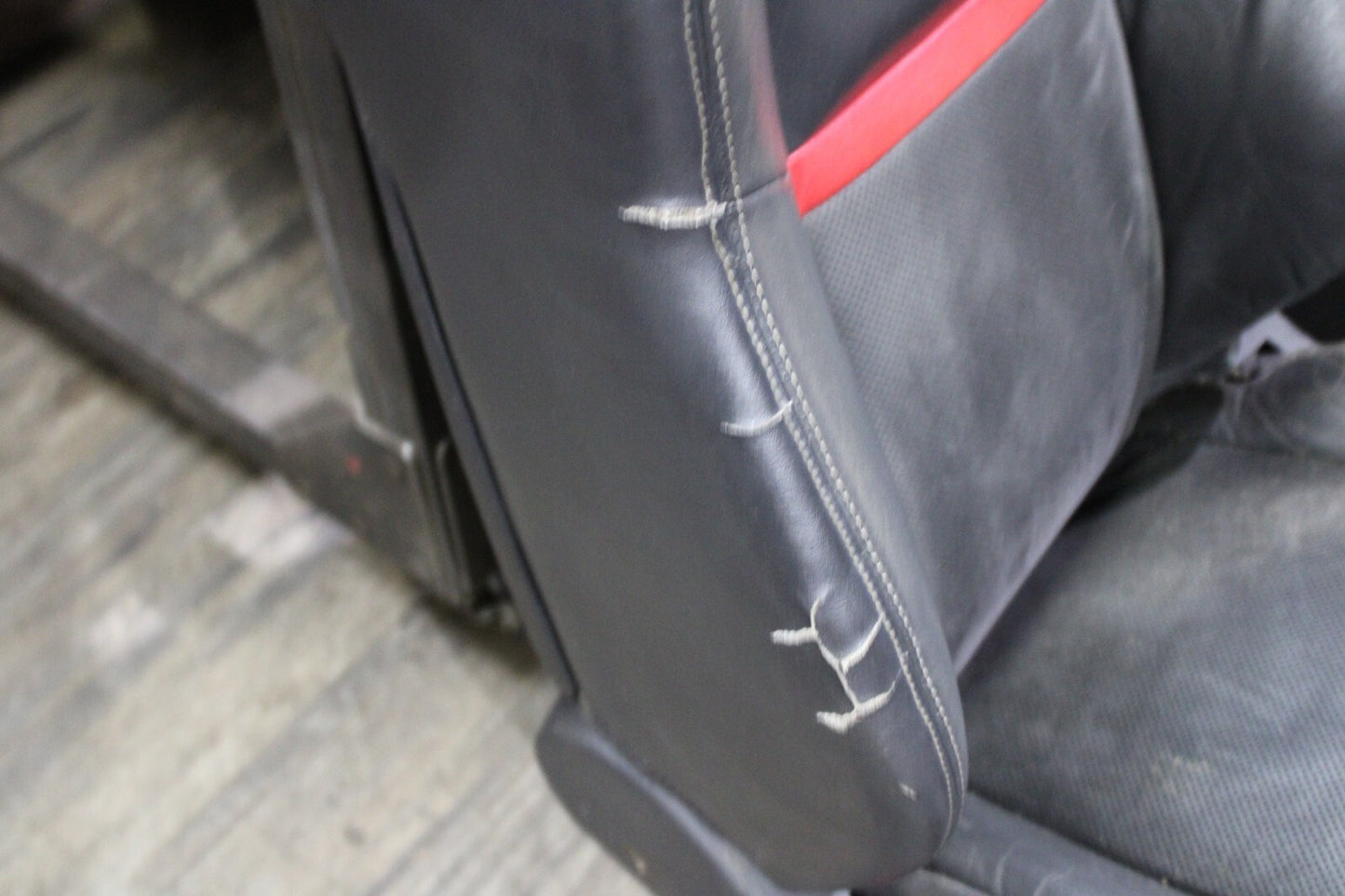 2008-2014 DODGE CHALLENGER SRT8 COMPLETE INTERIOR SEAT SET BLACK LEATHER SUEDE