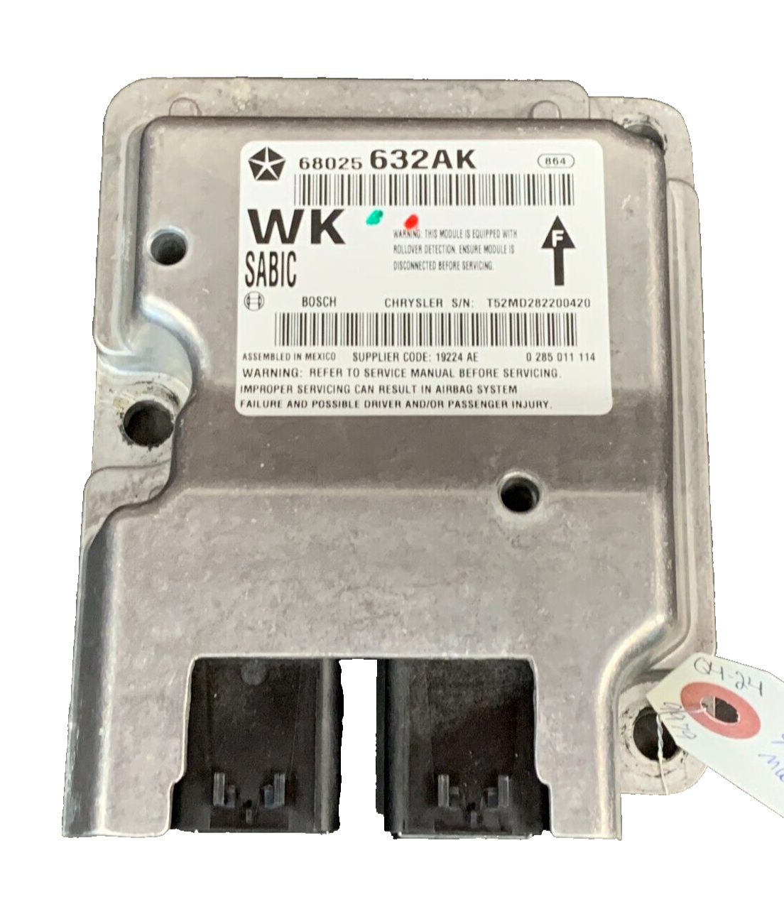 2011-2013 Jeep Grand Cherokee SRT Occupant Restraint Control Module 68025632AK