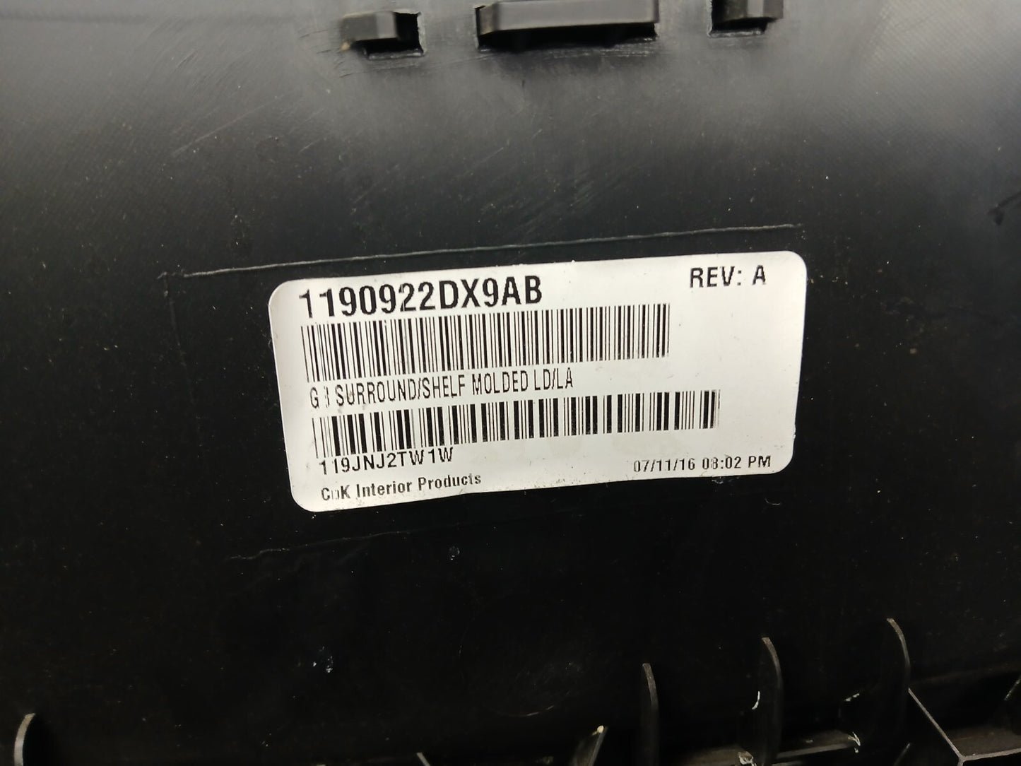 2011-2023 Dodge Charger Dash Glove Box Inner Box Assembly 1qf13dx9am