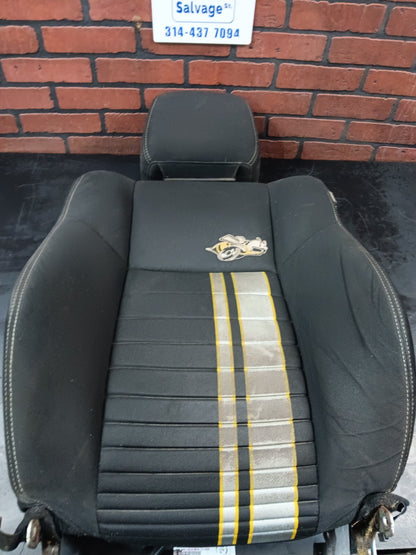 2012-2014 Dodge Charger SRT8 Super Bee OEM Cloth Driver Seat Back & Headrest