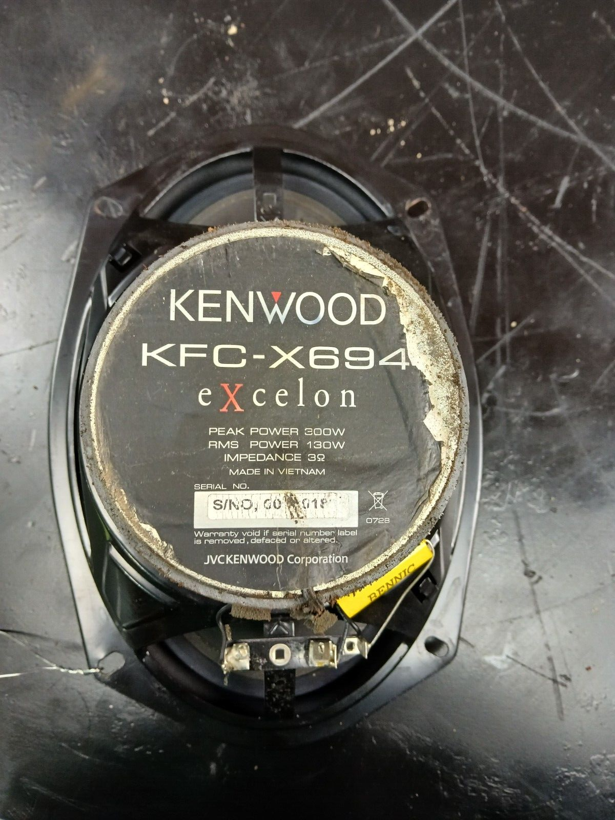 Kenwood Excelon Series KFC-X694 6"x9" 300W 2-Way Coaxial Car Audio Speaker