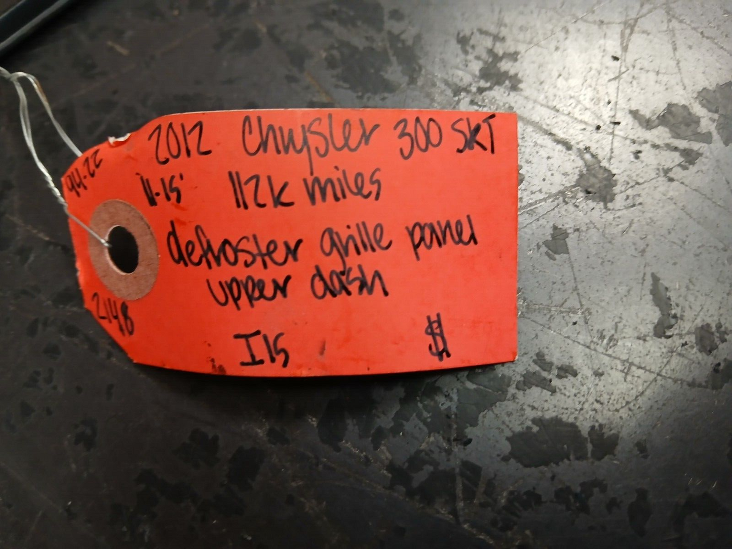 2011-2023 Charger/300 Dash Windshield Defroster Grille Panel 1jq67dx9ah