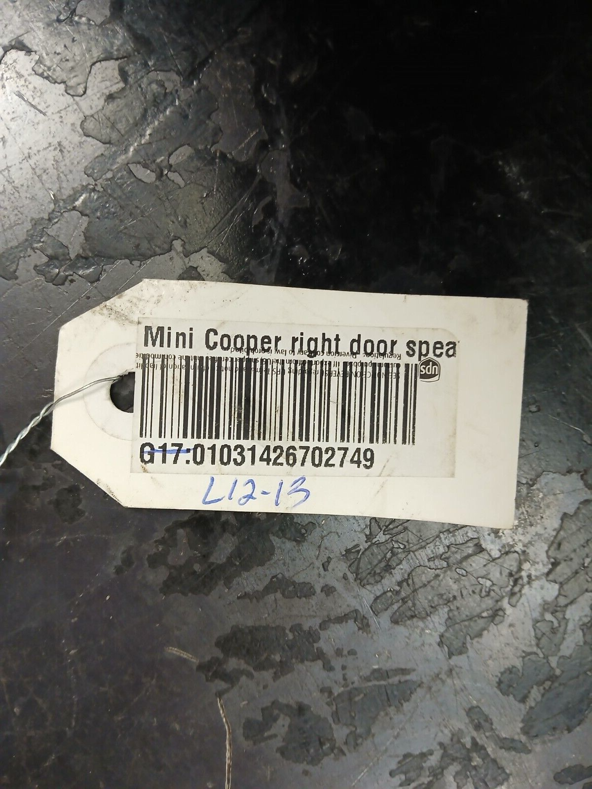2007-2012 Mini Cooper 3.5" Front Door Audio Sound Speaker 4304 078 58651