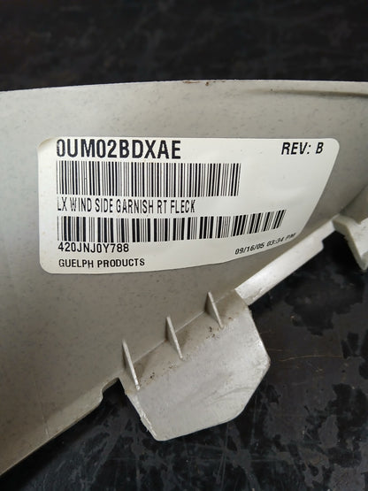 2005-2007 Chrysler 300 Front Passenger RH Side A Pillar Interior Trim 0um02bdxae