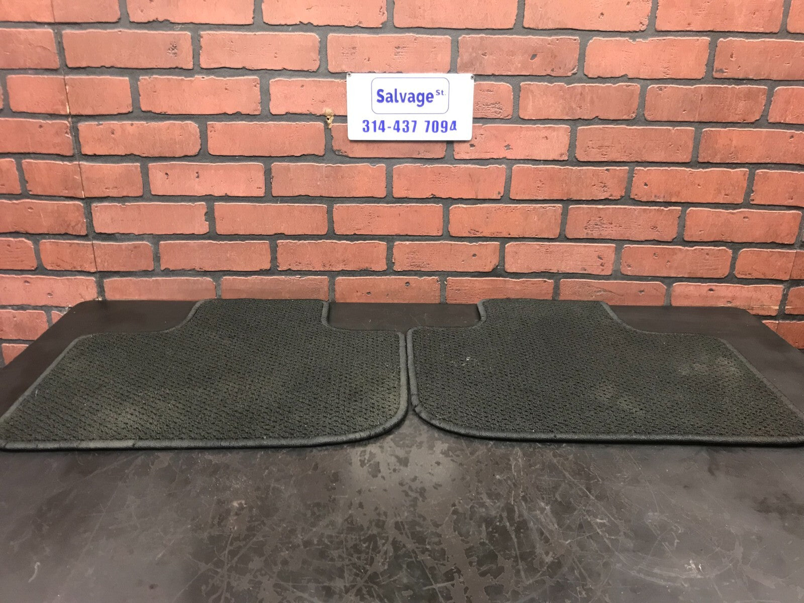 2011-2014 Chrysler 300 Black Carpet Rear Left & Right Side Floor Mat Set
