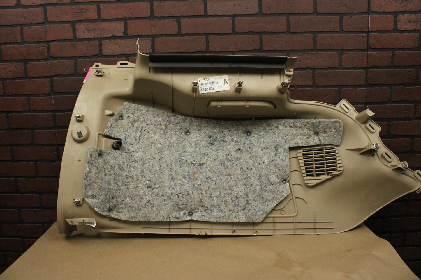 2009-2012 Cadillac Escalade Passenger RH Interior Lower Quarter Panel Trim Beige