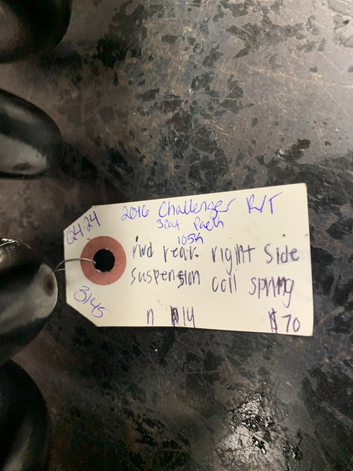 2013-2023 DODGE CHALLENGER REAR RIGHT SIDE SUSPENSION COIL SPRING 5181369AF 105k