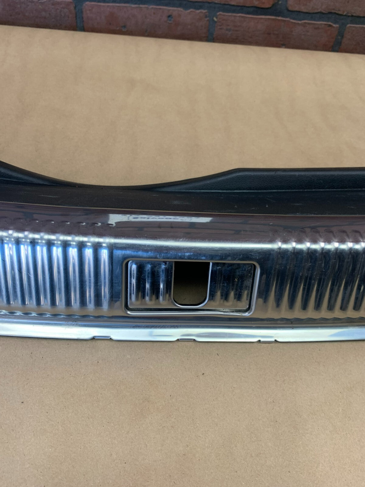 12-18 Audi A7 Lift-Gate Trunk Scuff Trim Plate Black Genuine OEM 4G8863471A4PK