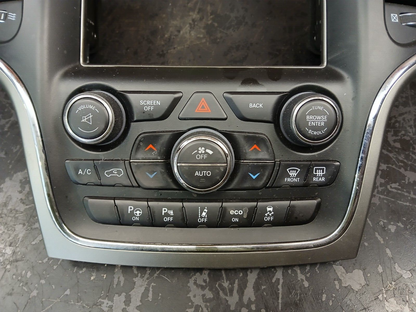 2017 GRAND CHEROKEE OEM 8.4 SCREEN BEZEL HVAC AIR A/C CLIMATE CONTROL 68254010AH