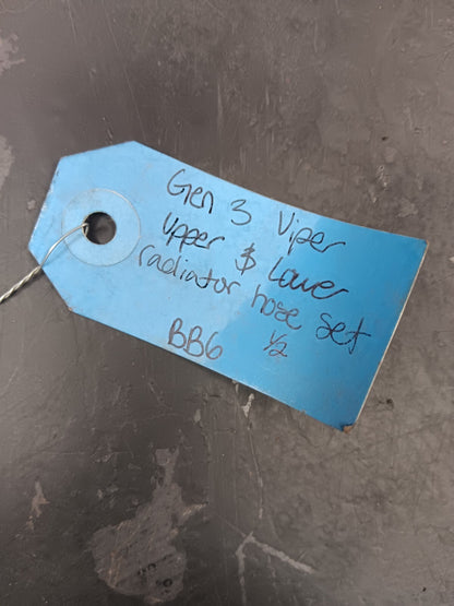 2003-2006 Gen 3 Dodge Viper Upper and Lower Radiator Coolant Hose Set