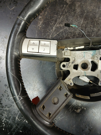 2006-2007 Chrysler 300 Steering Wheel w/ Controls Black Leather 1bf502dvaa