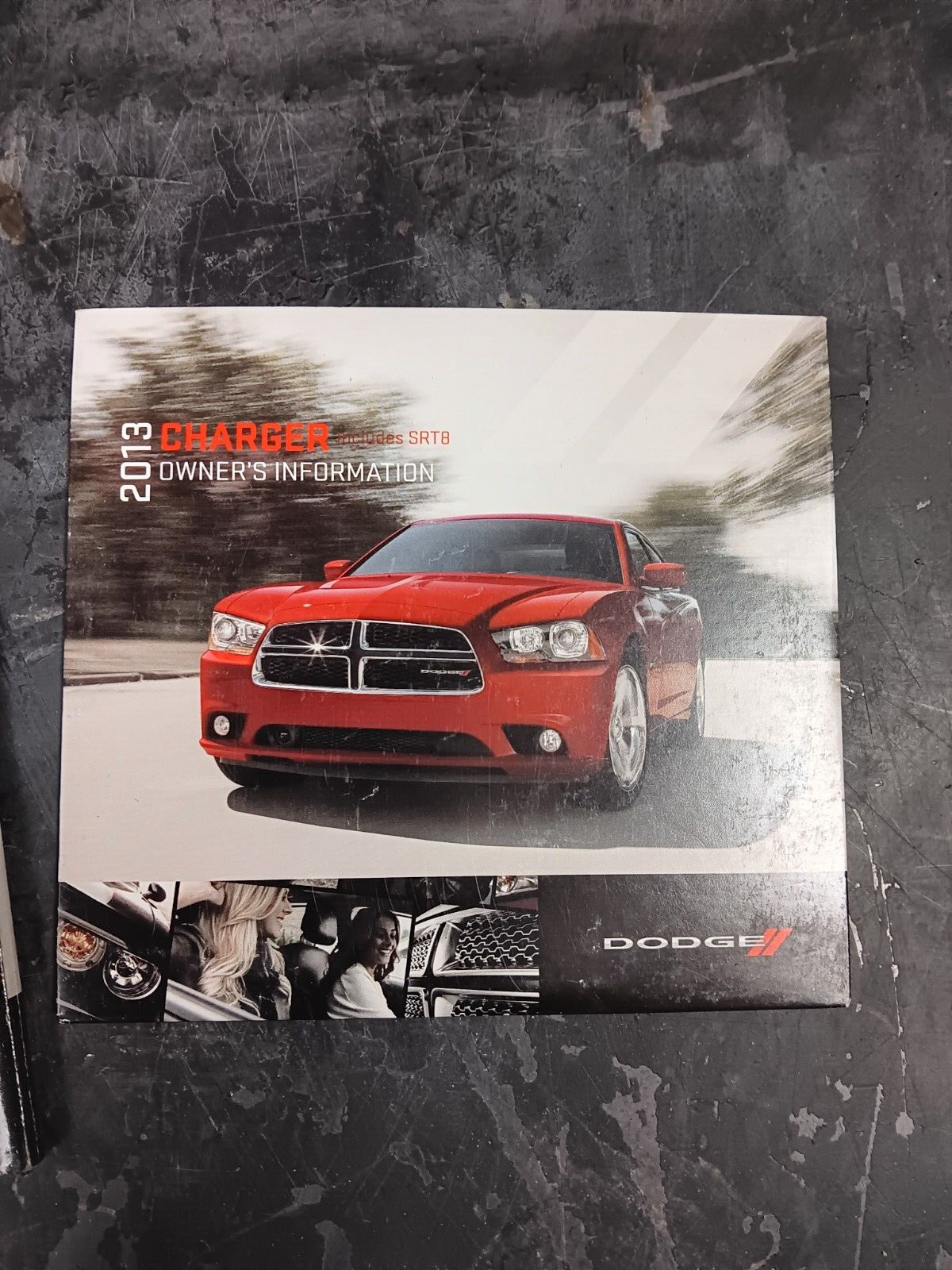 2013 Dodge Charger SRT8 Paper and CD Owners Manual Guide w/ Black Case
