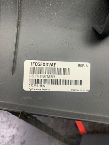 2008-2014 Dodge Challenger Passenger RH Side C Pillar Molding 1FQ58XDVAF