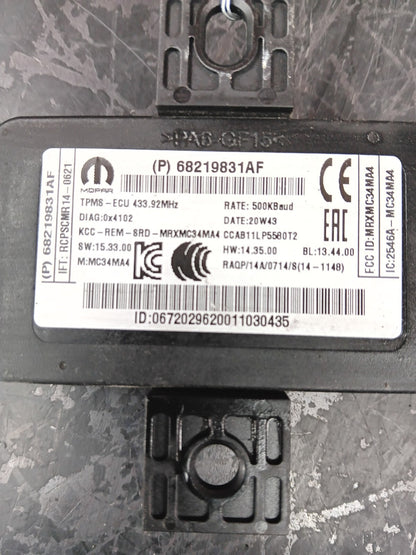 2014-2021 Dodge Chrysler Jeep Tire Pressure Monitoring Module 68219831af