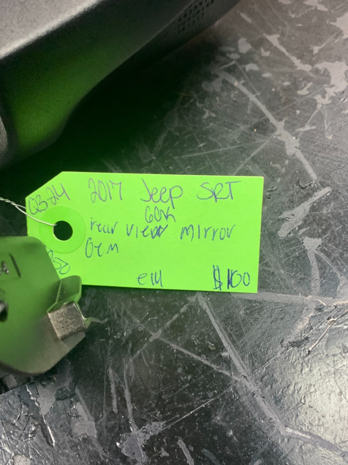 2017-2025 Jeep Grand Cherokee Durango Auto Dim Rear View Mirror OEM 68289784AB