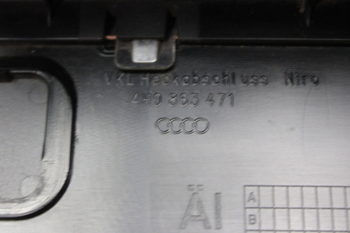 2011-2017 Audi D4 A8 A8L Rear Trunk Latch Trim Panel Assembly OEM 4H0 863 471